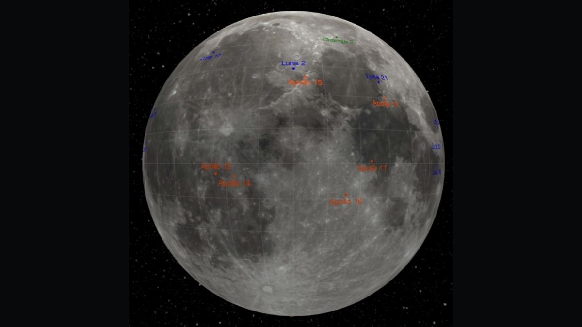 Moon Landing Sites