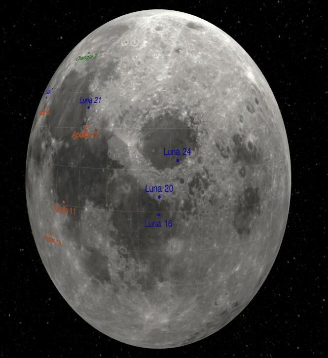 3d map moon