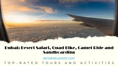 "Dubai: Desert Safari, Quad Bike, Camel Ride and Sandboarding"