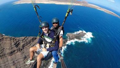 Lanzarote: vuelo para parapente en tándem sobre Lanzarote