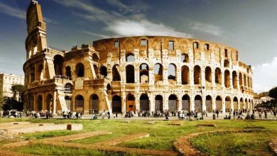 Roma: piso de la arena de colosse y gira de niveles superiores/inferiores